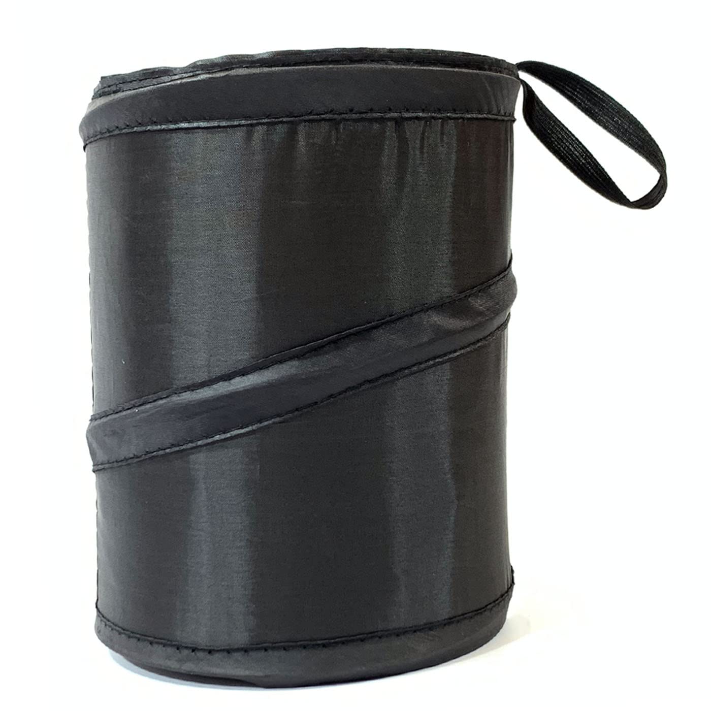 Kitbest Car Trash Can, Leak Proof Garbage Bin, Collapsible Pop-Up Water Proof Bag, Portable Waste Basket Bin, Rubbish Bin (Black