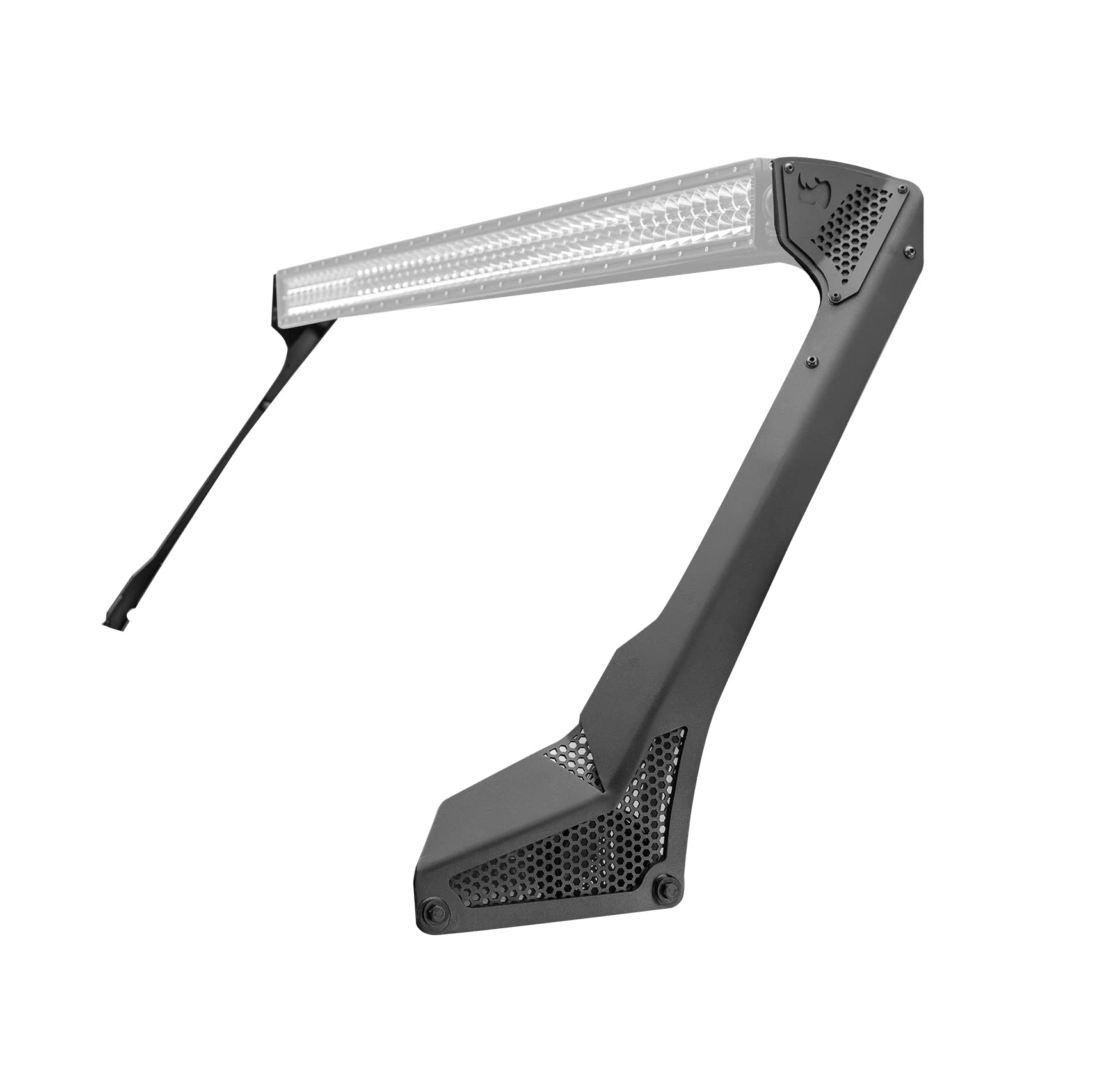 Go Rhino! 730500T Windshield Lightmount For Jeep Jl & Jt Gladiator, Textured Black