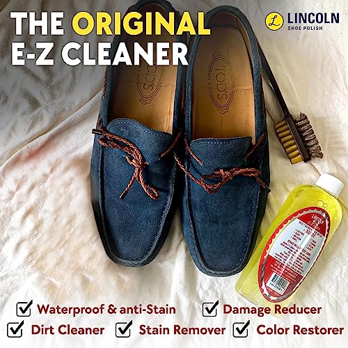 Lincoln E-Z Cleaner All-Purpose Interior Cleaner, Stain Remover for Leather & Fabric, 8oz, Transparent, Pack of 2