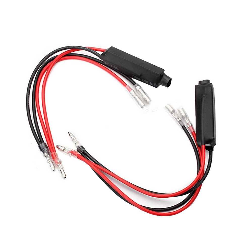 ESUPPORT 4Pcs Universal 12V Motorcycle LED Turn Signal Load Resistors - Fix Blinker Error, Improve Visibility, Easy Installation