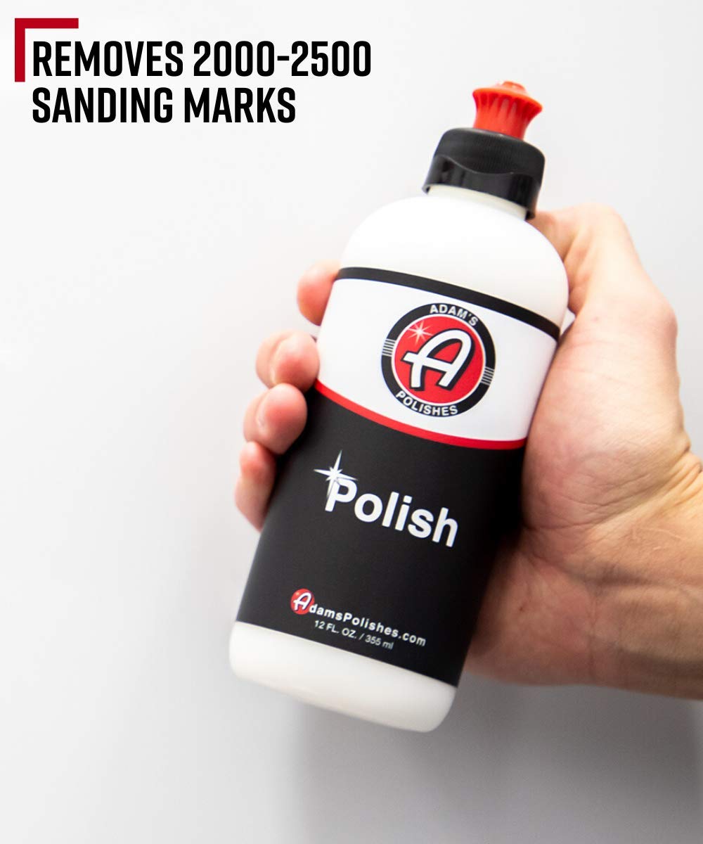 Adam's Polishes Paint Perfecting Polish - 12oz Ceramic, No Micro Marring, Perfect Mirror Finish for Clear Coat, Model POL490-01-012