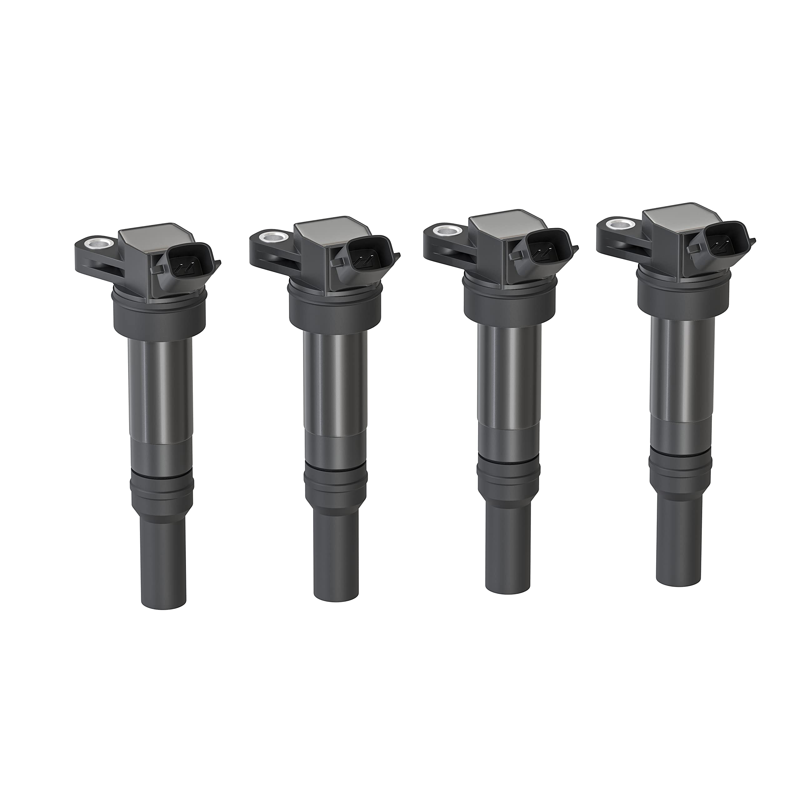 Ignition Coil Pack Set of 4 - Compatible with Hyundai & Kia Vehicles - 1.4L, 1.6L, 1.8L, 2.0L, 2.4L - Elantra, Tucson, Forte, So