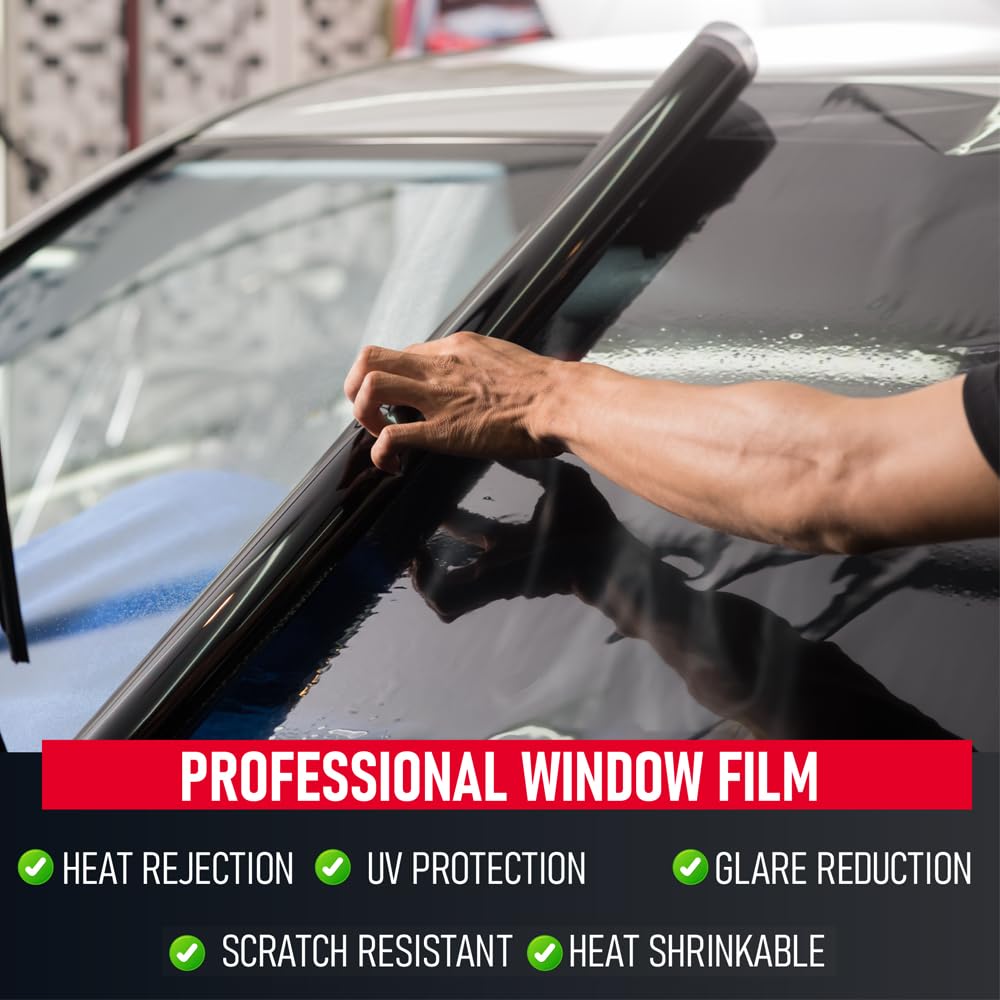 United Professional Window Tint 42% Vlt 36''In X 100'Ft 1Ply Dyed Upgraded Film - Privacy Window Tint For Cars, Home, Blocks Uv/