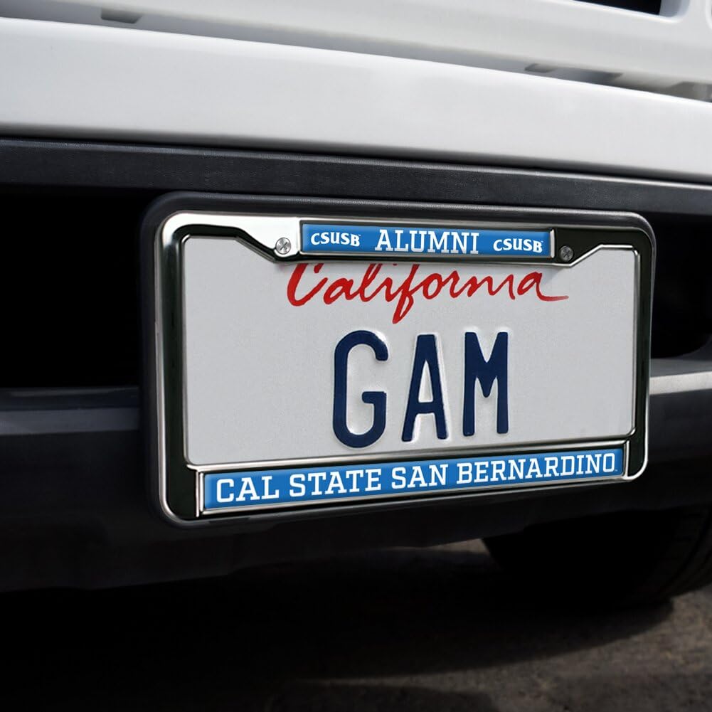 GRAPHICS & MORE Metal License Plate Frame - California State University San Bernardino Alumni, Cal State Coyotes Color