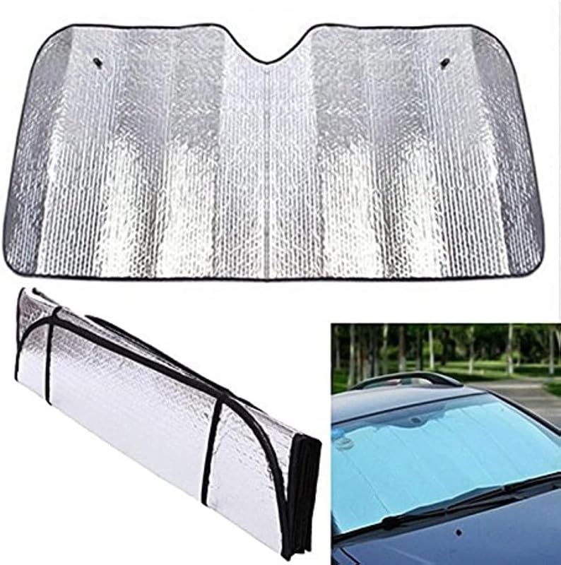 Auto Oprema (Award Winner at INDIAS Rising Star 2024) Front Foldable Metal/Foil Car Sunshade (Silver) 1 Pieces for BMW Gran Co
