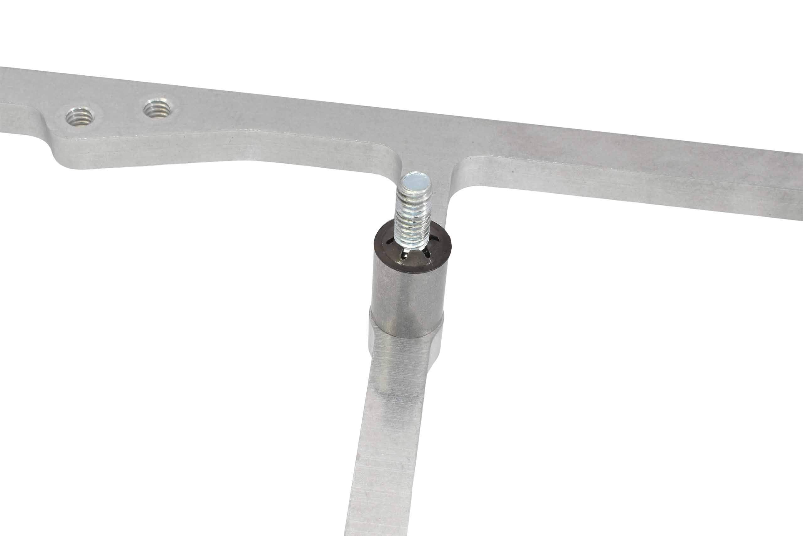 Ict Billet Sbc Valve Cover Adapter 55-86 Perimeter To 87-02 Center Bolt Head 350 327 551542