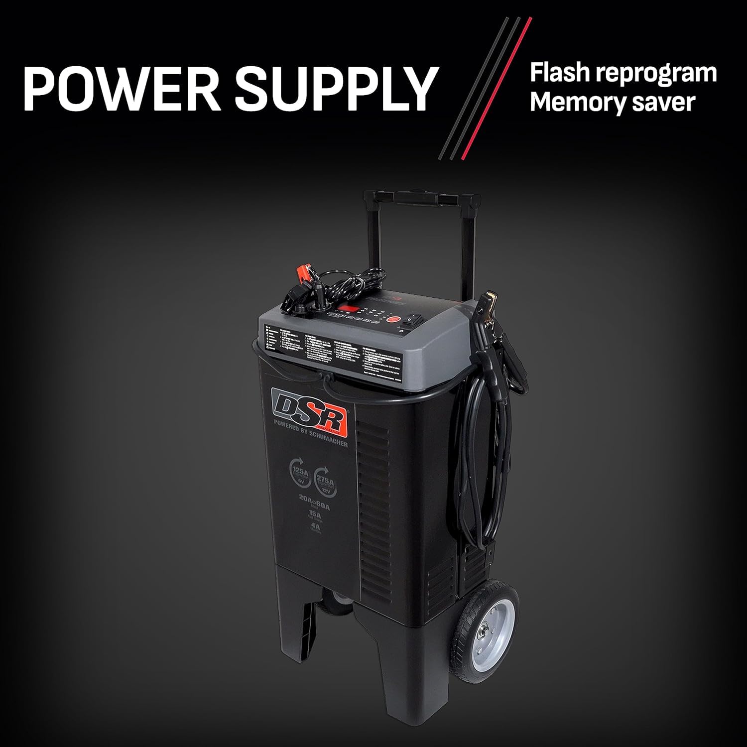 Schumacher Electric Dsr122 Proseries Fully Automatic Car Battery Charger - 125/275 Cranking Amps - 6V / 12V Battery Charger - Fu