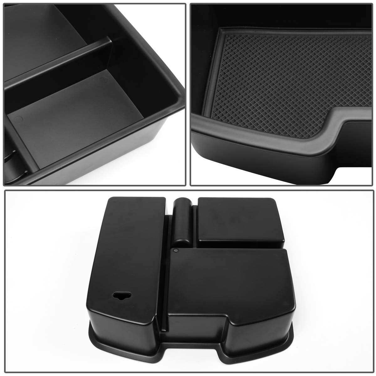 Dna Motoring Ztl-Y-0018 Center Console Armrest Organizer Tray (For 07-14 Tahoe/Yukon), 1 Pack,Black