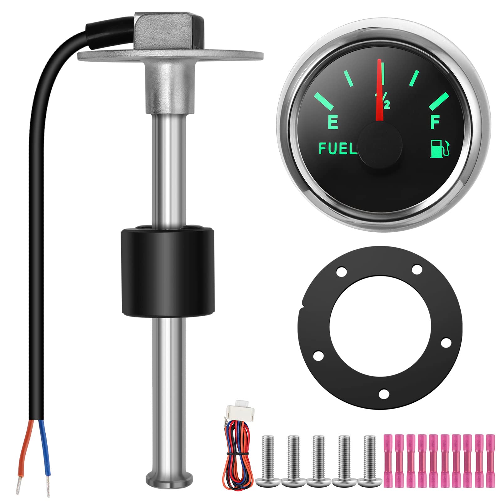 Rupse Fuel Sender Unit Boat Fuel Tank Sending Unit Fuel Water Level Sensor Stainless Steel Fuel Sender And Fuel Gauge For Boat Car Truck Rv (4'(100Mm))