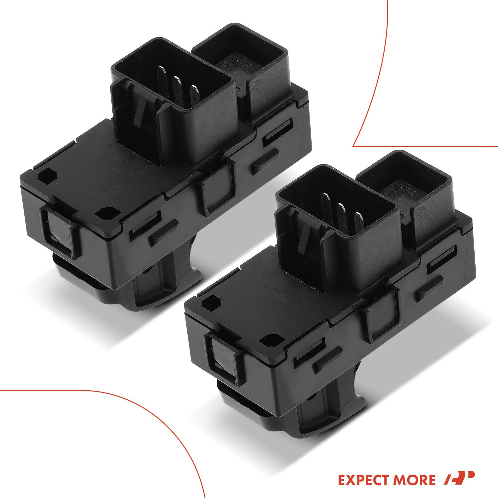 A-Premium Rear Side 2-Pc Set Window Switch Compatible With Chevrolet Silverado 1500 2500 Hd 3500Hd, Traverse & Gmc Sierra 1500,