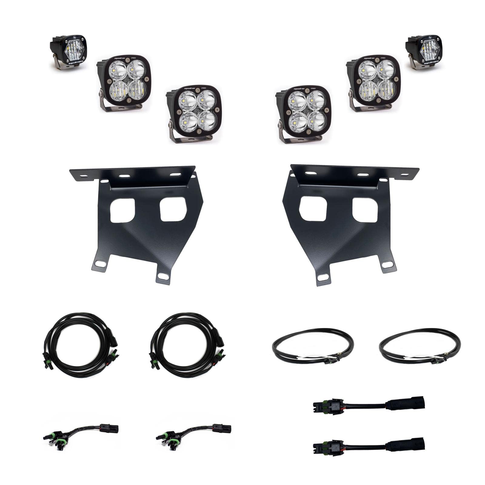 Baja Design Squadron Pro/S1 Fog Pocket Kit - (Multi-Pattern; Clear)