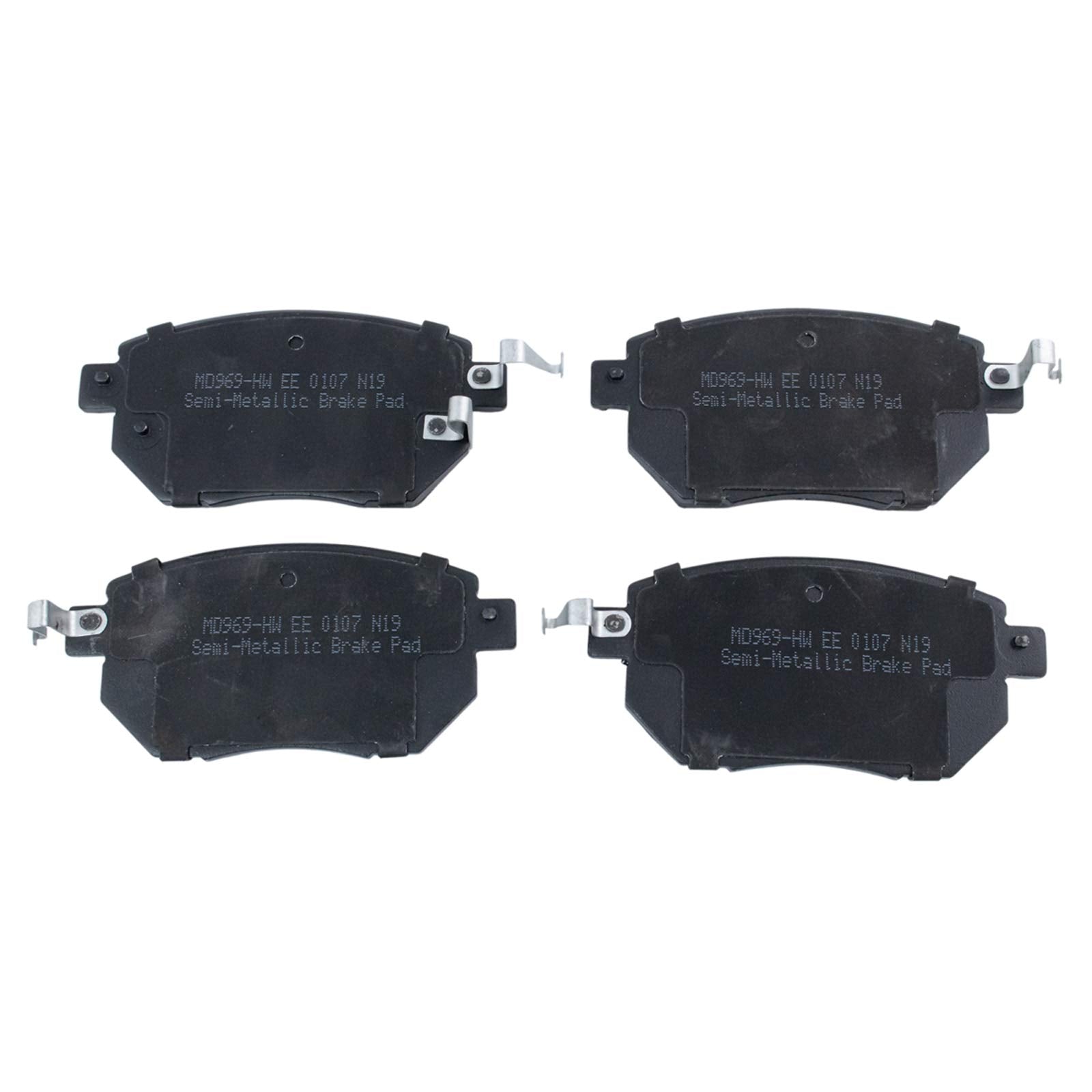 Trq Front Brake Pad & Rotor Kit Brake Pads Brake Rotor Semi-Metallic Compatible With 2003-2007 Nissan Murano