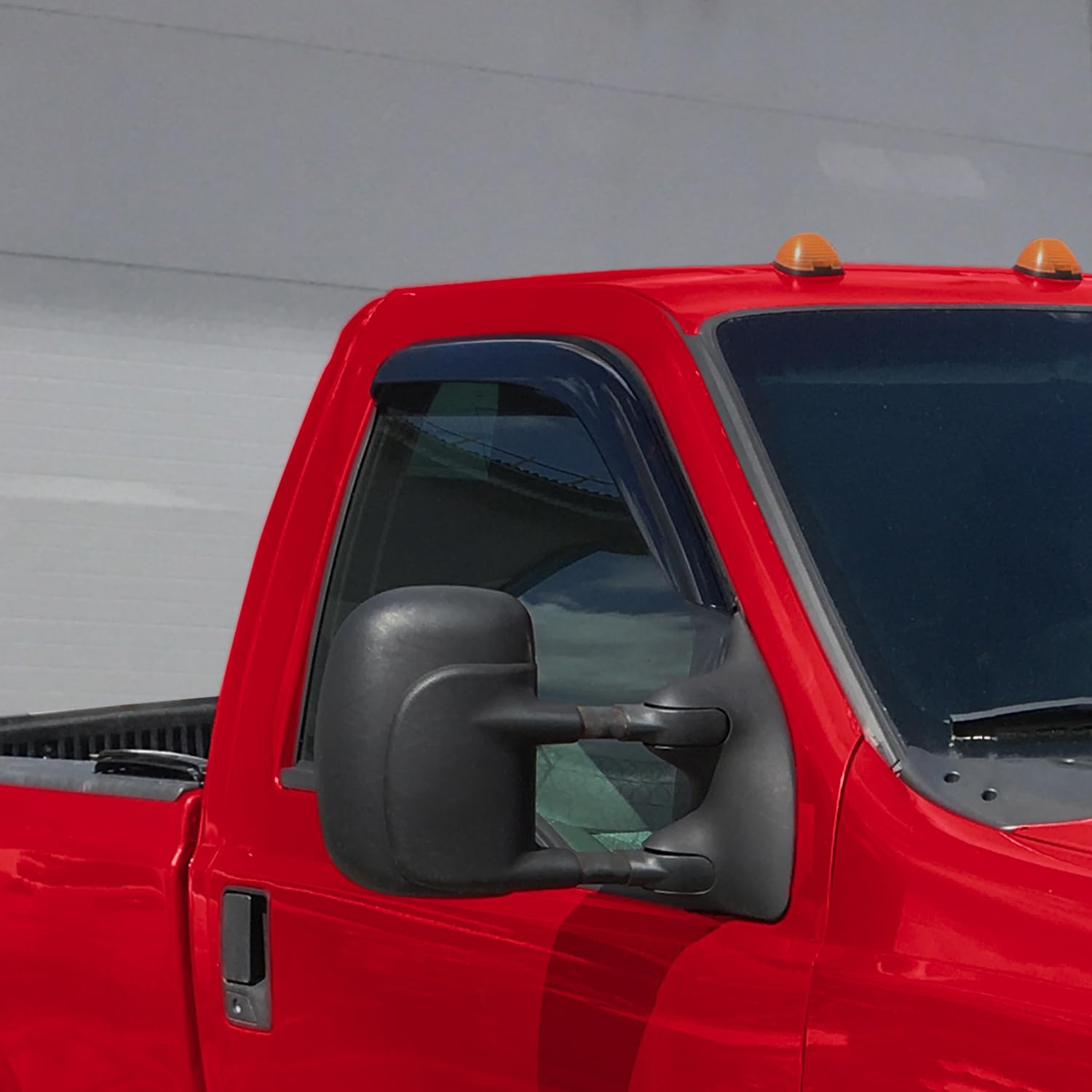 Voron Glass Tape-On Extra Durable Rain Guards For Trucks Ford F250 To F750 1999-2016 Regular Cab, Window Deflectors, Vent Window