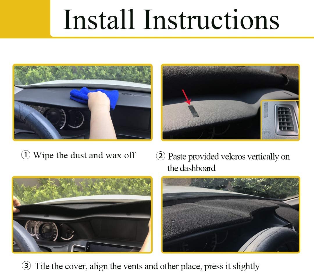 Fcovergurus Dash Cover Mat for 2002-2006 Lexus ES300 ES330, Charcoal Gray, Custom Fit, Dashboard Protector F116