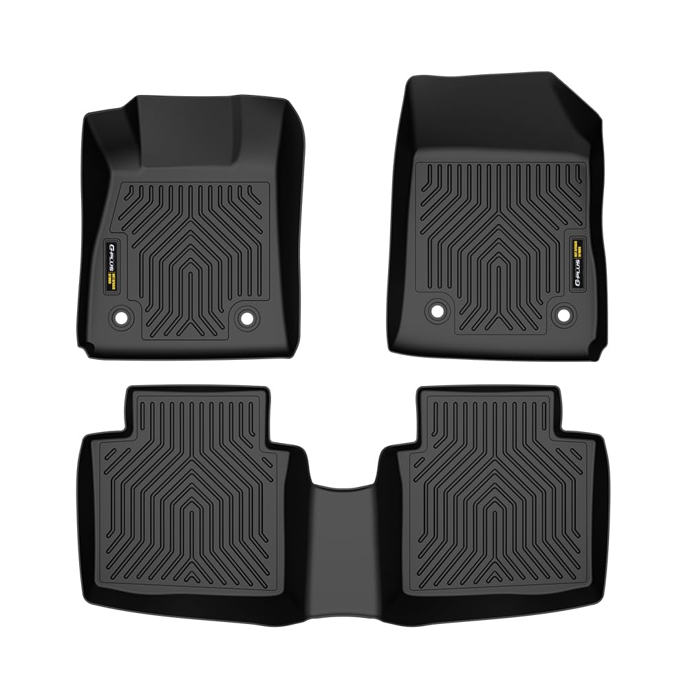 TPE Floor Mats Fit Chevy Impala 2014-2020 1st & 2nd Row Truck Accessories Cargo Liners All Weather Protection 3PCS Black Alfombr