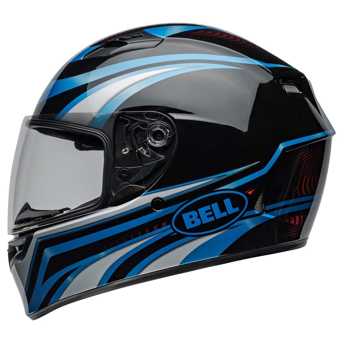 Bell Qualifier Full-Face Motorcycle Helmet (Gloss Conduit Blue/Black - Small)