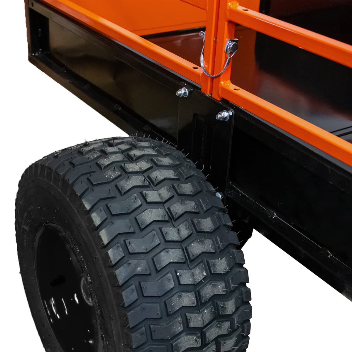 Impact Implements® 1500Lb Utility Cart Cargo Trailer With Solid Steel Floor For Lawn/Garden Tractors, Atv'S, Utv'S And More. Original Design With Usa Trademark. Pivoting Feature For Precise Unload.