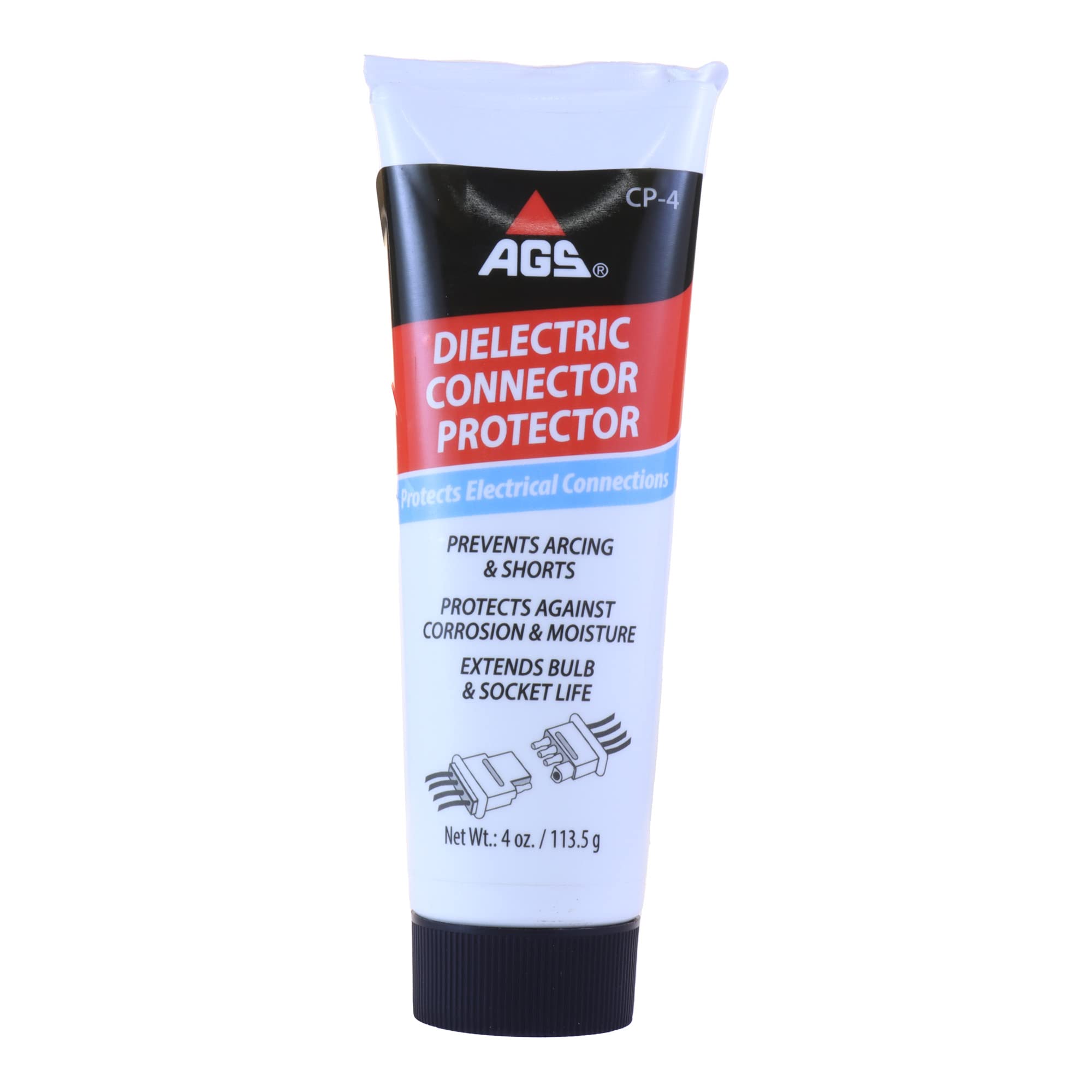 AGS Electrical Connector Protector, 4 oz. Tube, Optimal Performance for Outdoor Electrical Connections, Comprehensive Corrosion 