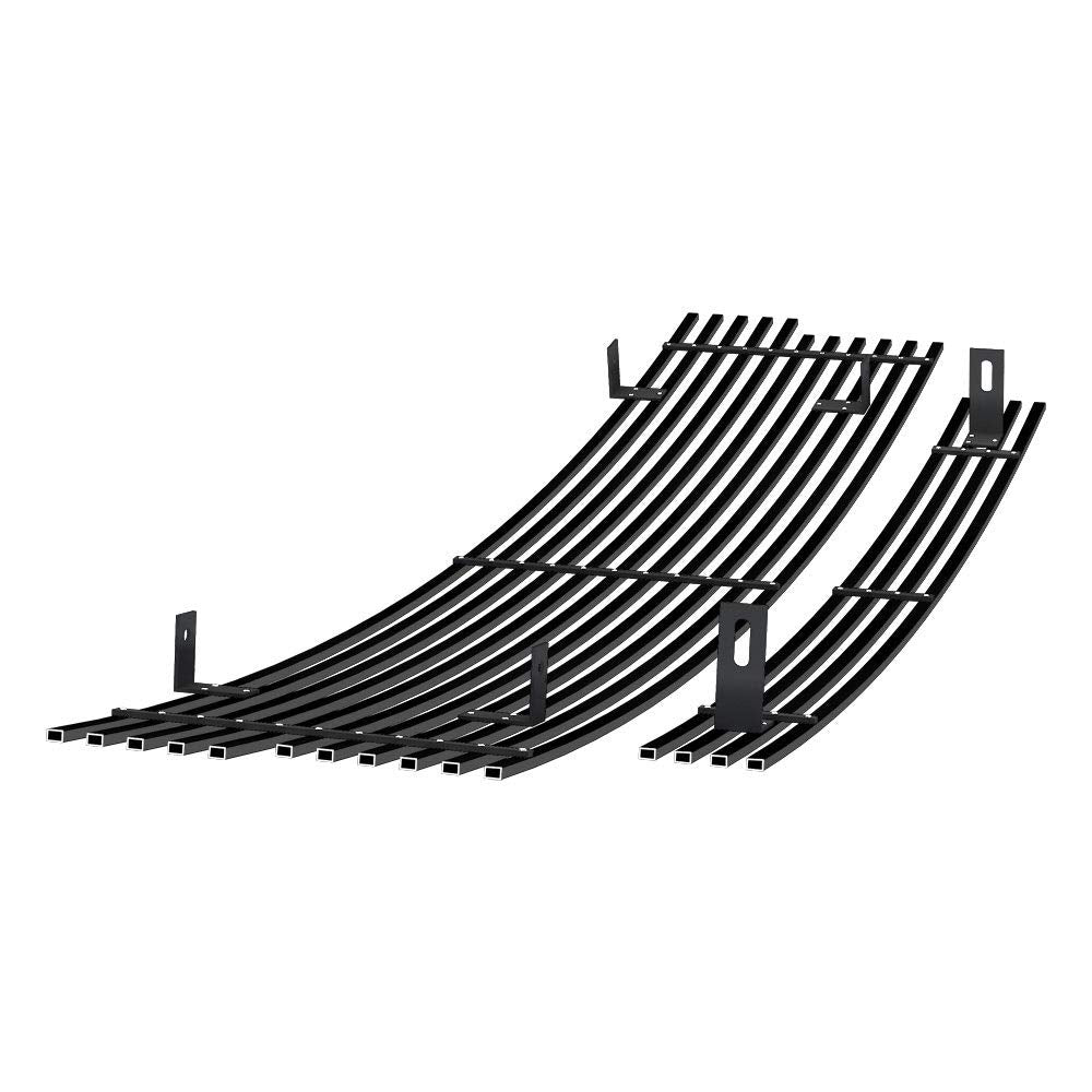 Off Roader eGrille Premium Stainless Steel Black 8x6 Horizontal Billet Grille Compatible with Ford F-150 1997-1998 2WD Bar Style
