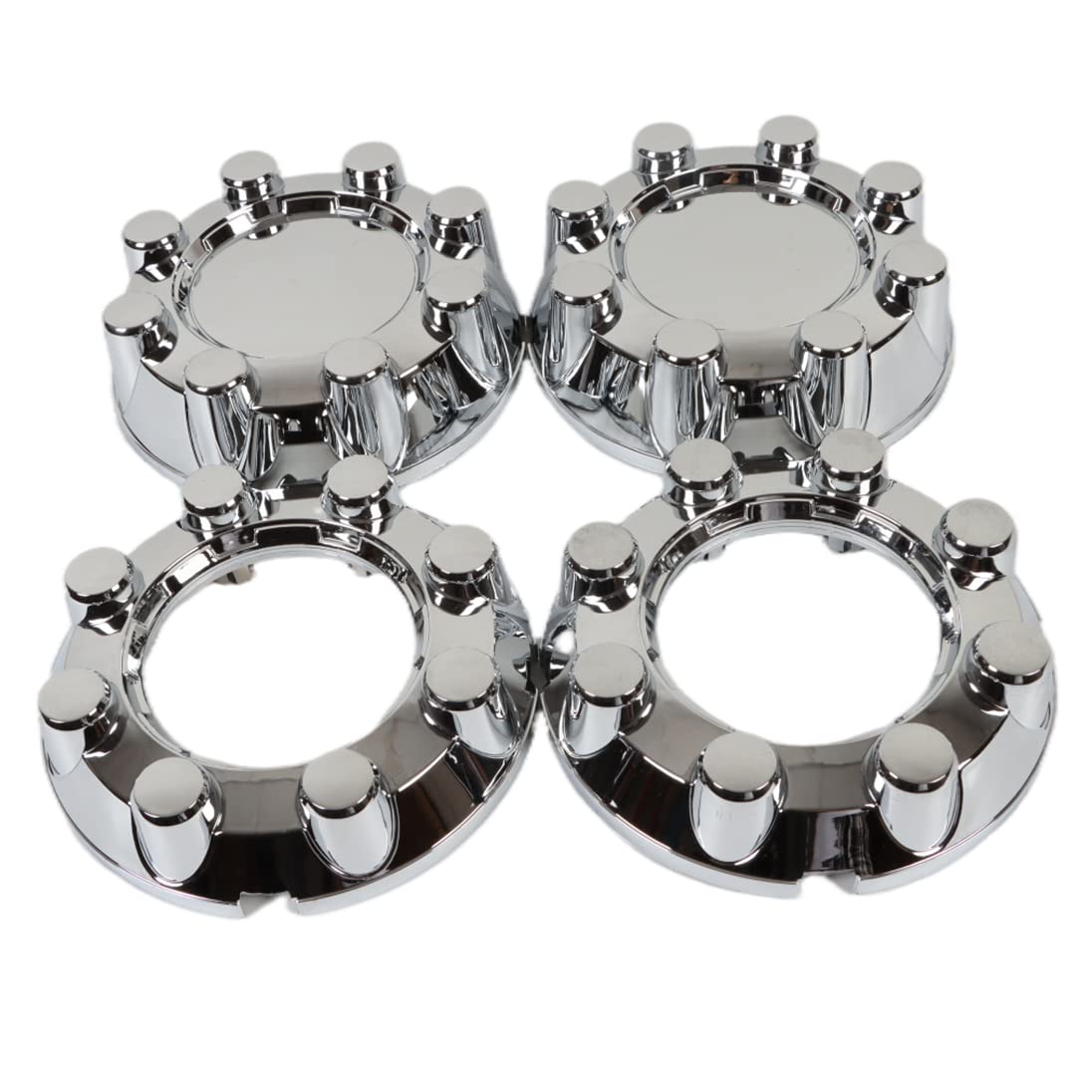 Fit F250 F350 SD 4x4 Chrome Wheel Center Hub Caps 8 Lug Rim Lug Cover Hubs