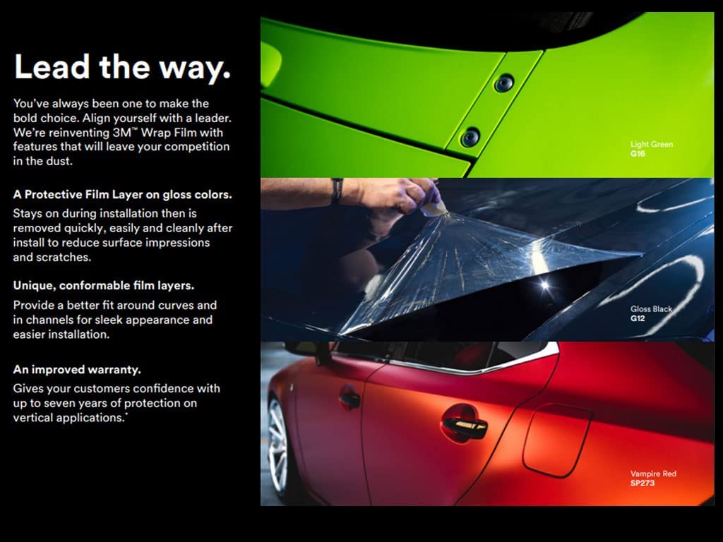 3M 2080 Series S51 Satin Battleship Gray - 5Ft X 1Ft - Dual Cast Car Wrap Vinyl Film And Controltac Air Release Adhesives - Bubb