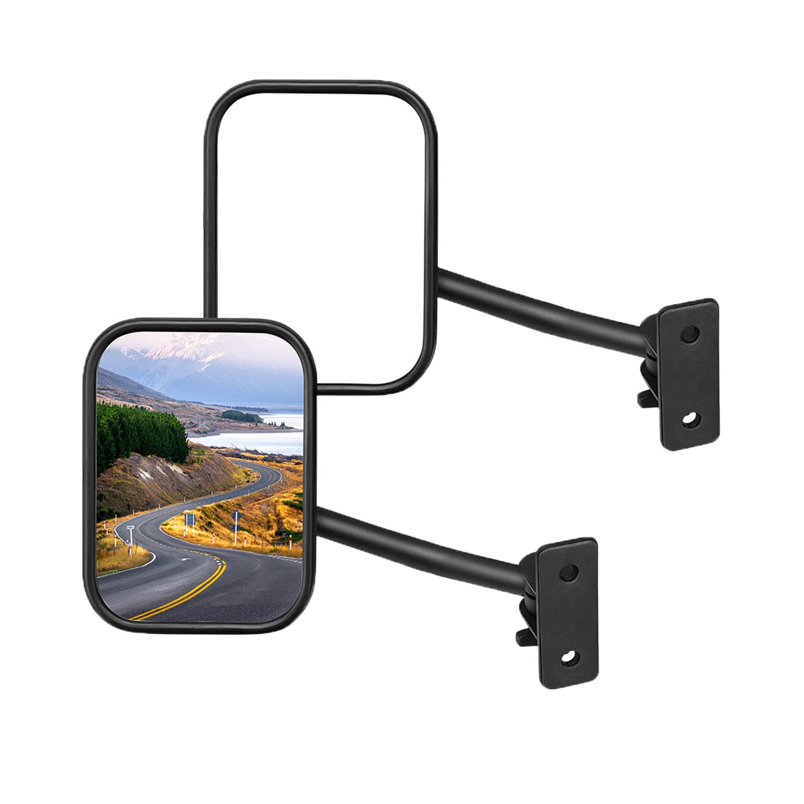 JOYTUTUS Mirrors for Wrangler - Easy to Install, Quick Release Side Mirrors for TJ, JK, JKU (1997-2018)