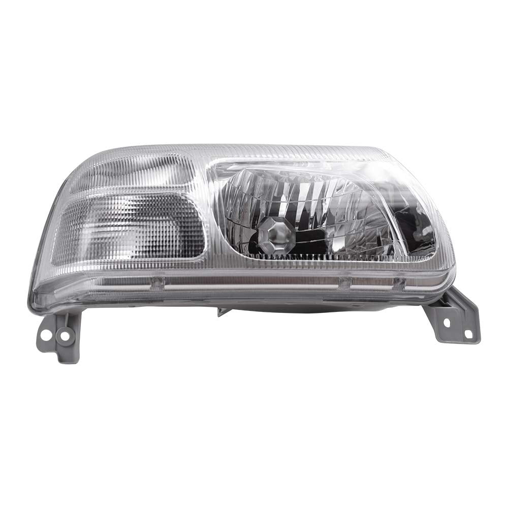 Brock Replacement Pair Set Halogen Combination Headlights Headlamps W/Chrome Bezel Compatible With Grand Vitara Xl-7 & Vitara 35