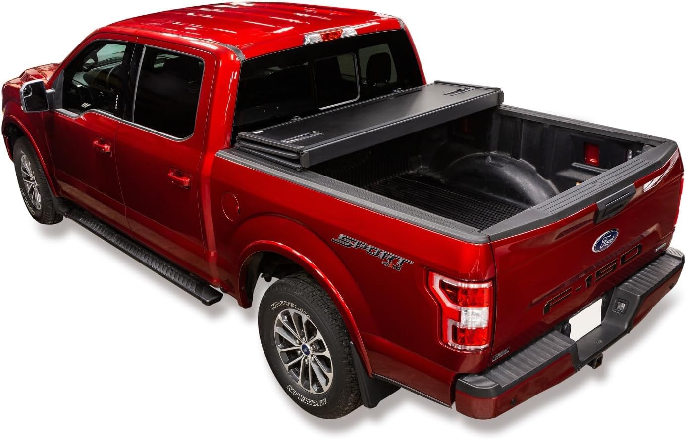 Leer Folditup | Fits 2014-2018 Gm Chevy Silverado/Gmc Sierra 1500 With 68 Bed | Hard, Quad-Folding, Low Profile Tonneau Cover