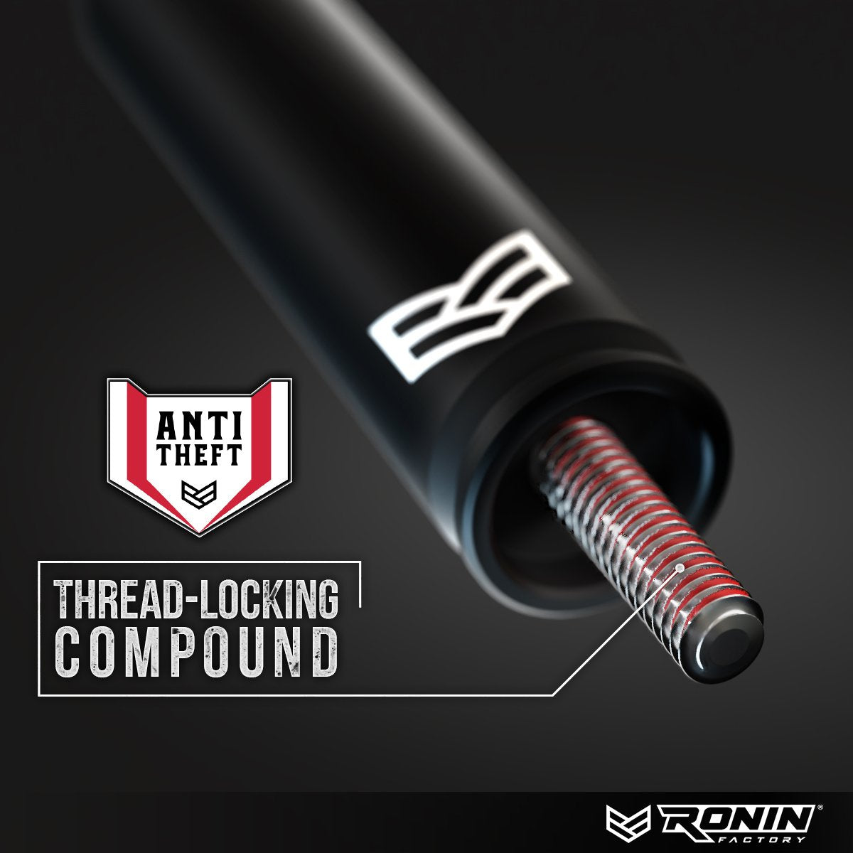 Ronin Factory 50 Cal Bullet Antenna for Ford F150 F250 F350 Super Duty Ford Raptor Ford Bronco Truck Ford F-150 Accessories F150