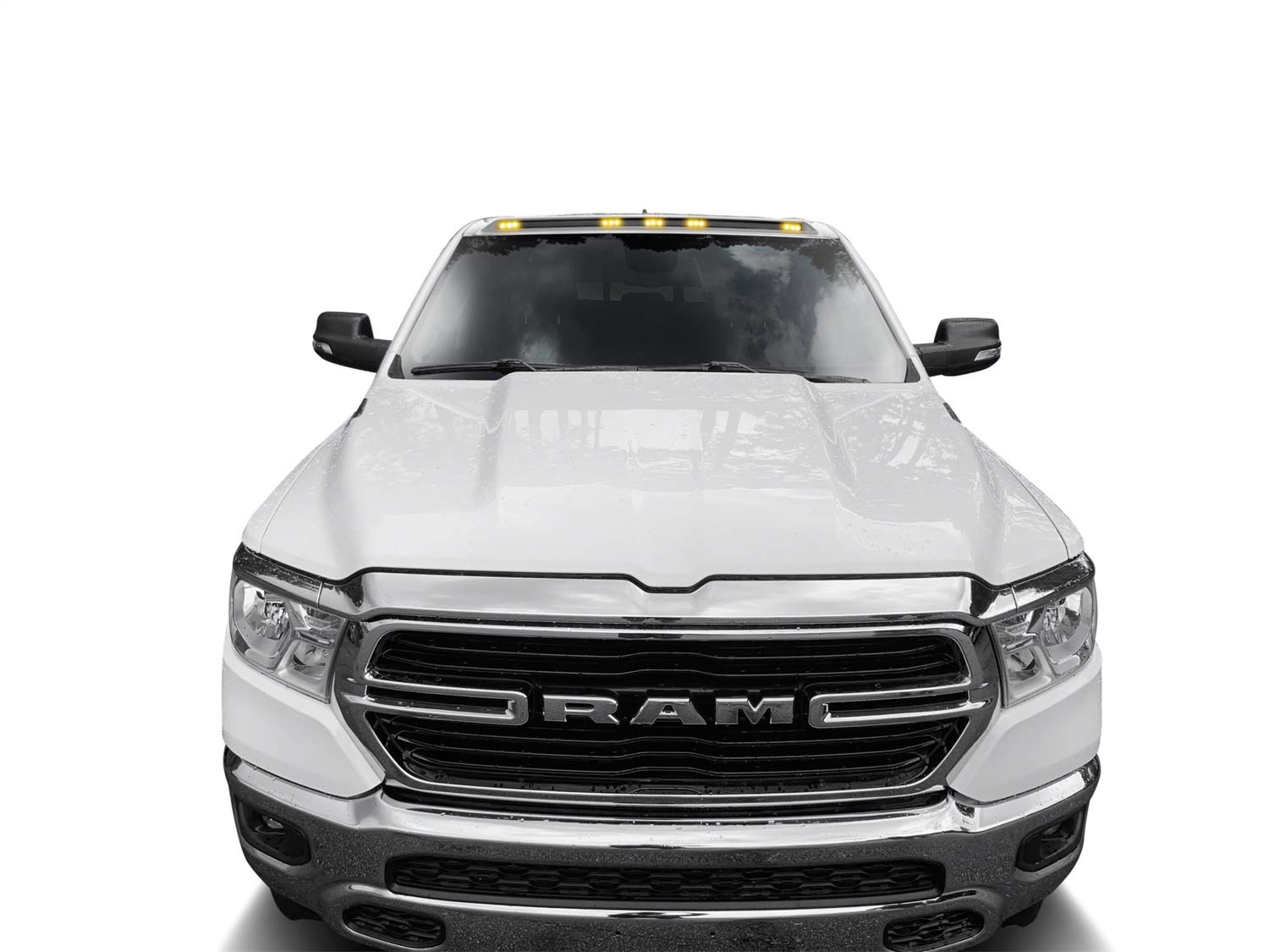 Auto Ventshade [Avs] Aerocab / Marker Light | Fits 2009 - 2023 Dodge Ram 1500 (19-23 Classic Body Only, Excludes Sport/Rebel), 1 Pc. | Black - 698004