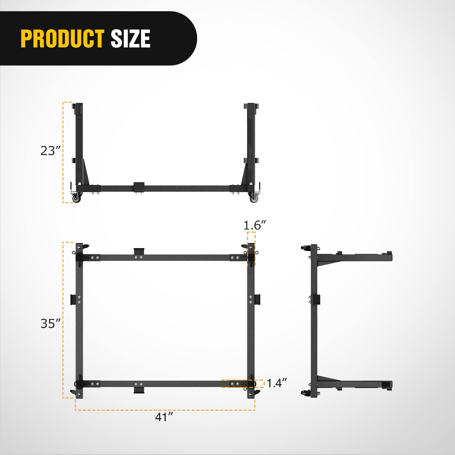 Nilight Door Storage Rack Movable Cart Door Holder Sliding Bracket Hanger For 2007 2008 2009 2010 2011 2012 2013 2014 2015 2016