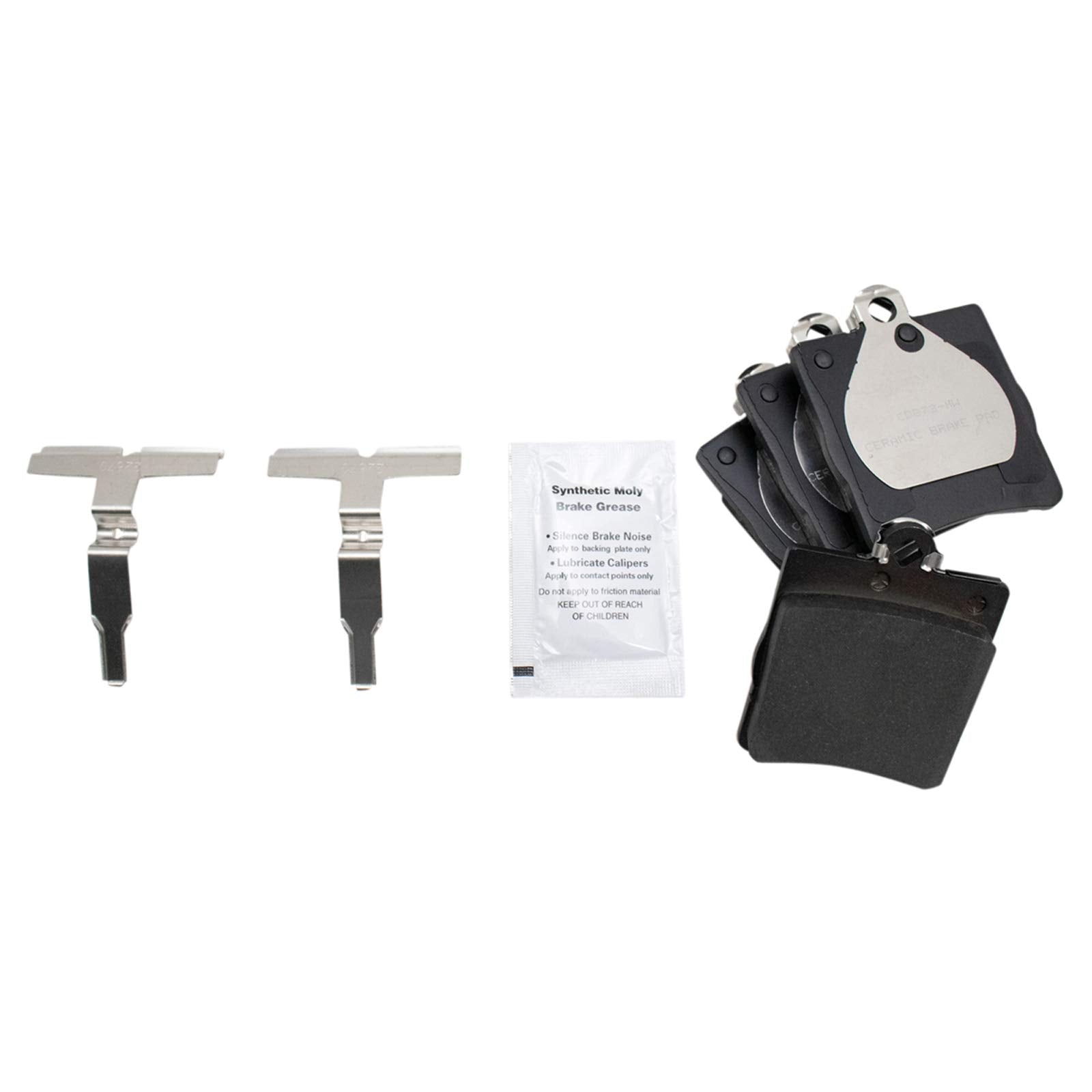 Trq Rear Ceramic Brake Pad & Rotor Kit Compatible With 1997-2011 Mercedes-Benz Chrysler