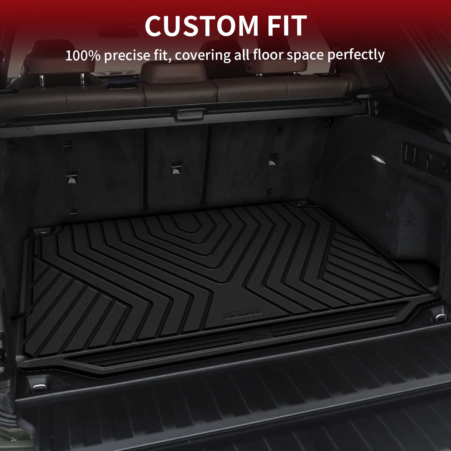 LASFIT Trunk Mat for BMW X5 (2019-2026) - All Weather TPE Cargo Liner, Custom Fit, Black, Model LL-BW11H