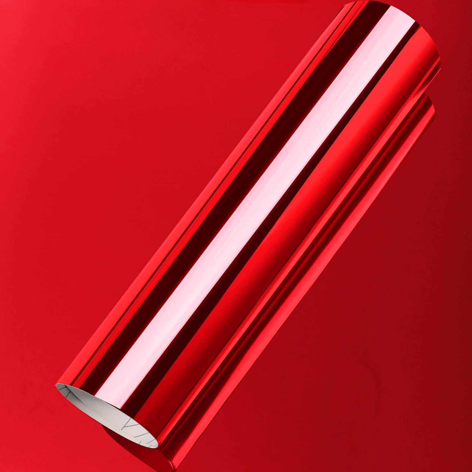 Teckwrap Adhesive Chrome Mirror Vinyl Wrap Sticker Decal Film Sheet 11.5 X 60(Red)