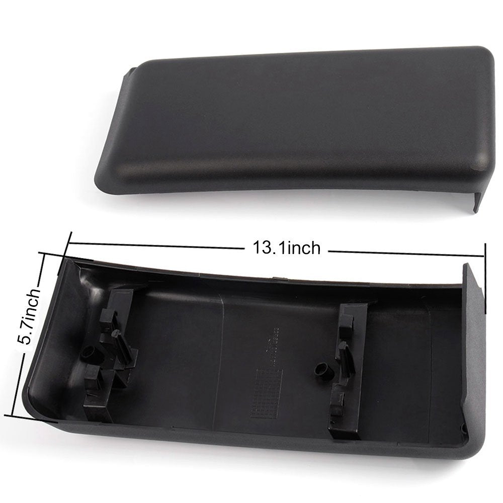Winunite F150 Bumper Guard Pads & License Plate Bracket, ABS, Black, 2009-2014, Not for SVT/Ecoboost Models