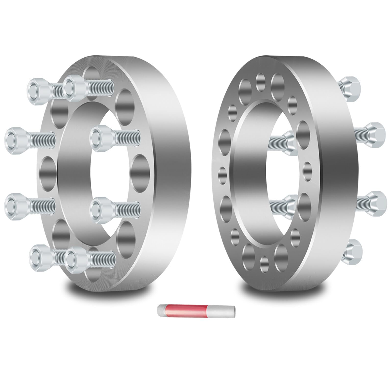 Eccpp 2 Pcs 1.5'' 8 Lug Wheel Spacers 8X6.5 To 8X6.5 130Mm Cb Fits For Silverado 2500 3500 Hd For Sierra Hd 1500 2500 3500 Yukon