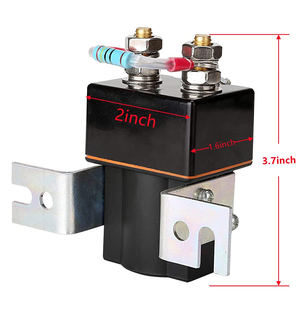 Dr.Parts Club Car Golf cart Solenoid,48V, 4 Terminal Solenoid Coil Fits on Club Car DS Precedent Electric carts |SW80-2028P 1019