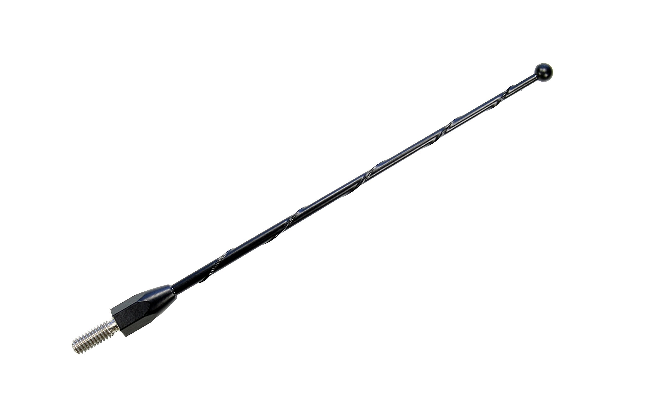 Antennamastsrus - 7 Inch Black Short Antenna Is Compatible With Toyota Tacoma (1995-2015) - Spiral Wind Noise Cancellation - Spring Steel Construction - Stainless Steel Threading