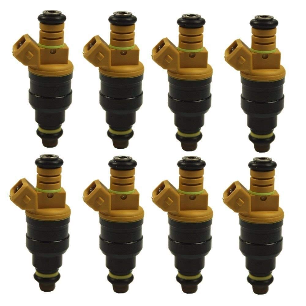 Fibroxify High Performance Fuel Injector Set of 8 for Ford 4.6/5.0/5.4/5.8, Model #0280150943, Metal and Composite Plastic