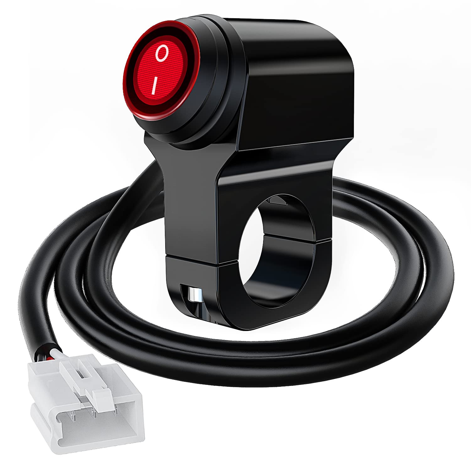 Nilight Motorcycle Handlebar Switch Plug And Play 12V Atv Handlebar Light Switch Push Button Waterproof On Off Switches For Atv 
