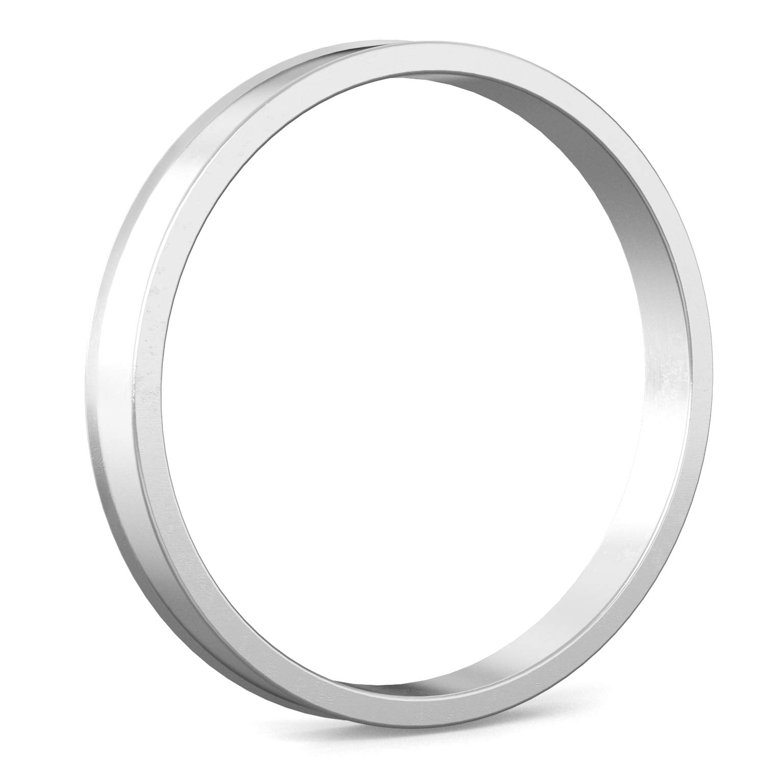 Hubcentric Rings (Pack Of 4) - 95.1Mm Id To 106.1Mm Od - Silver Aluminum Hubrings - Only Works On 95.1Mm Vehicle Hubs And 106.1Mm Wheel Centerbore