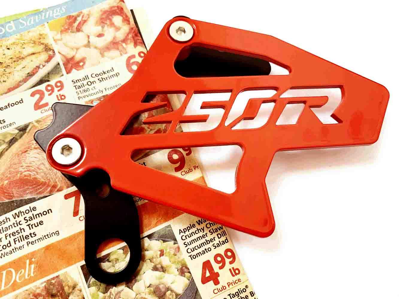 BBBBOX ATC250R Case Saver with Sprocket Cover, Aluminum, Red