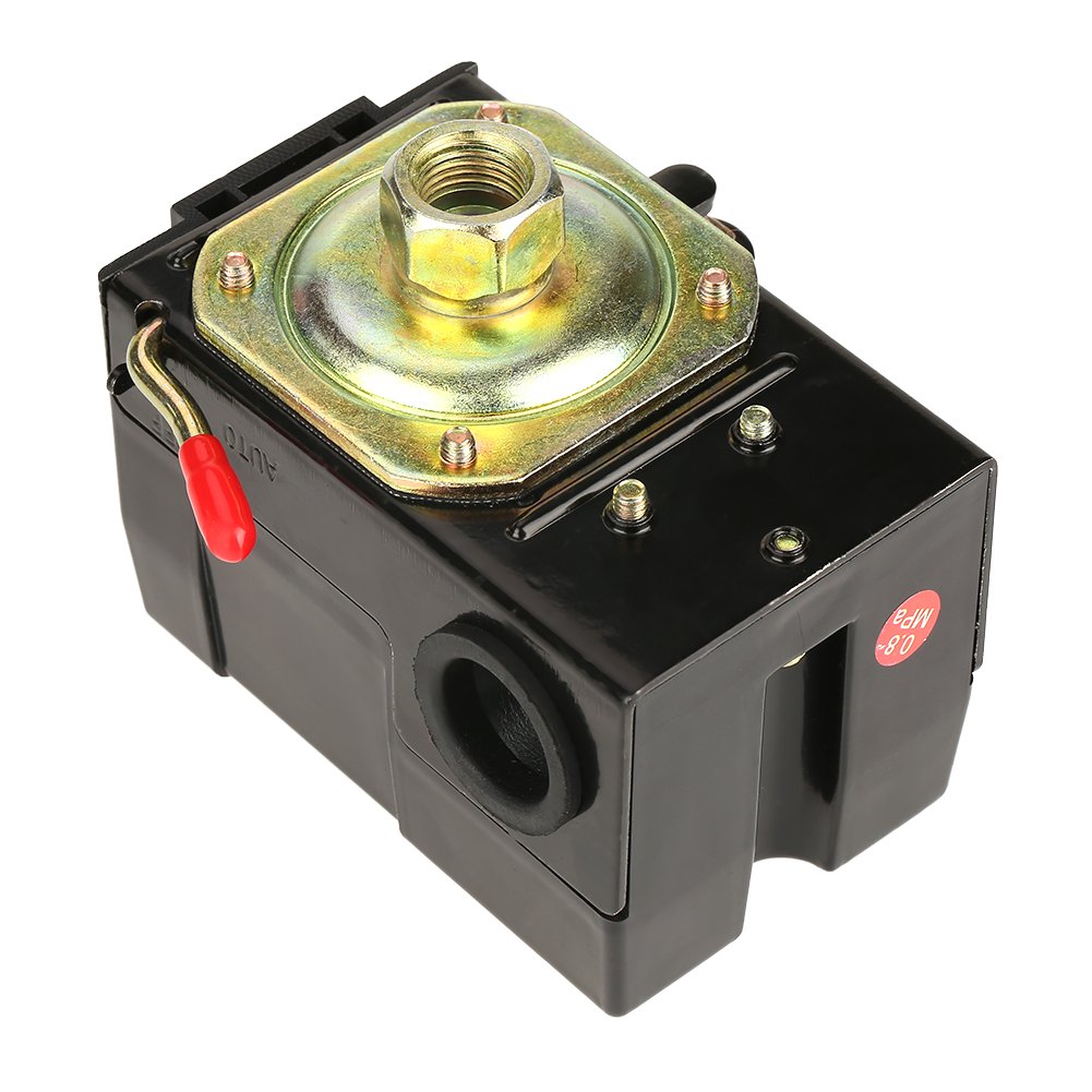 Air Compressor Pressure Switch Control 95-125 Psi 20A 220V, Universal Heavy Duty Air Pressure Control Switch Valve