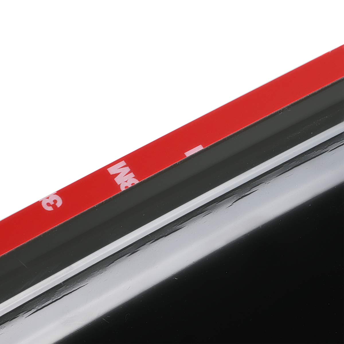 Deebior 4Pcs Shatterproof Outside Mount Style Sun Rain Guard Stylish Side Window Wind Deflectors Dark Smoke Vent Window Visors F