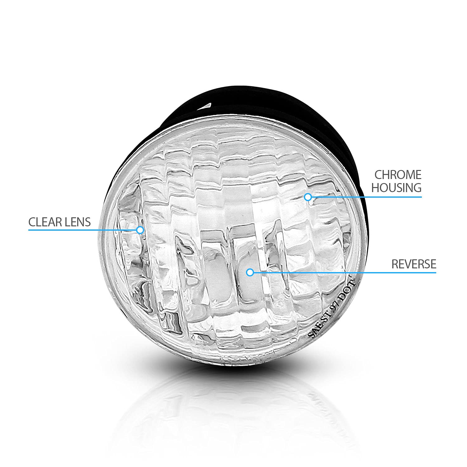 AmeriLite Inner Trunk Light for 2001-2005 Lexus IS-300 - Clear, Passenger & Driver Side