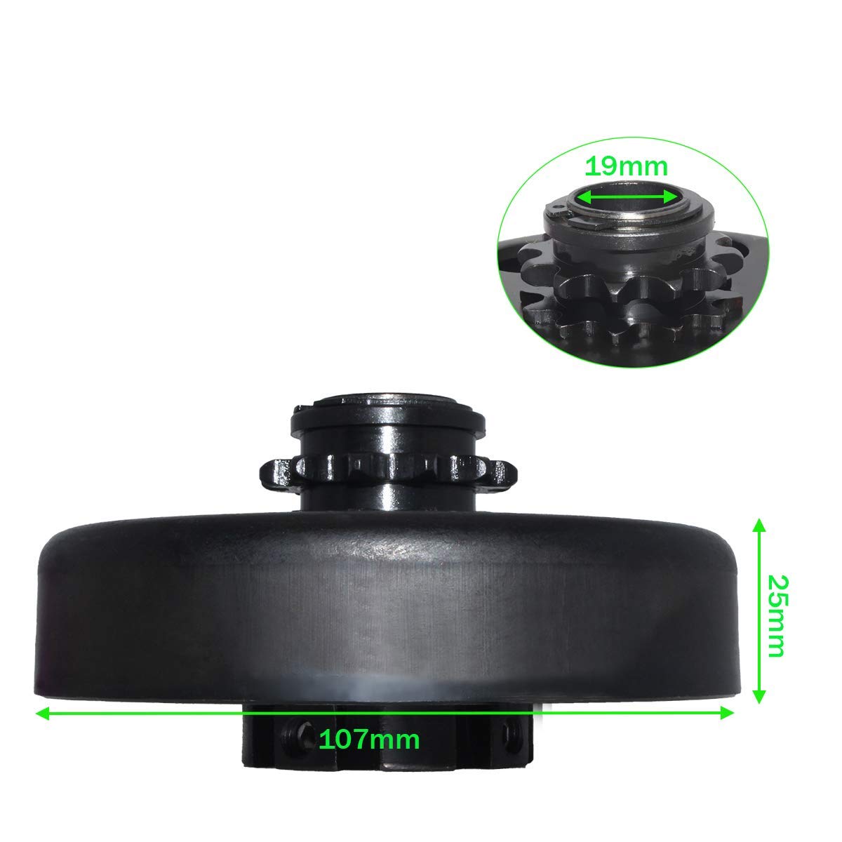 Centrifugal Clutch, Go Kart Clutch 3/4 Bore 12T For #35 Chain,Up To 6.5 Hp, Perfect For Go Kart, Minibike And Fun Kart Engine 3/