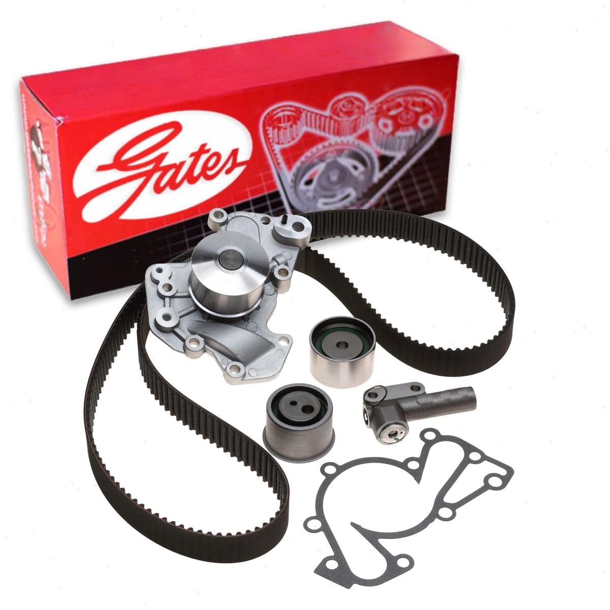 Gates PowerGrip Timing Belt Kit w Water Pump compatible with Hyundai Tucson 2.7L V6 2005-2009