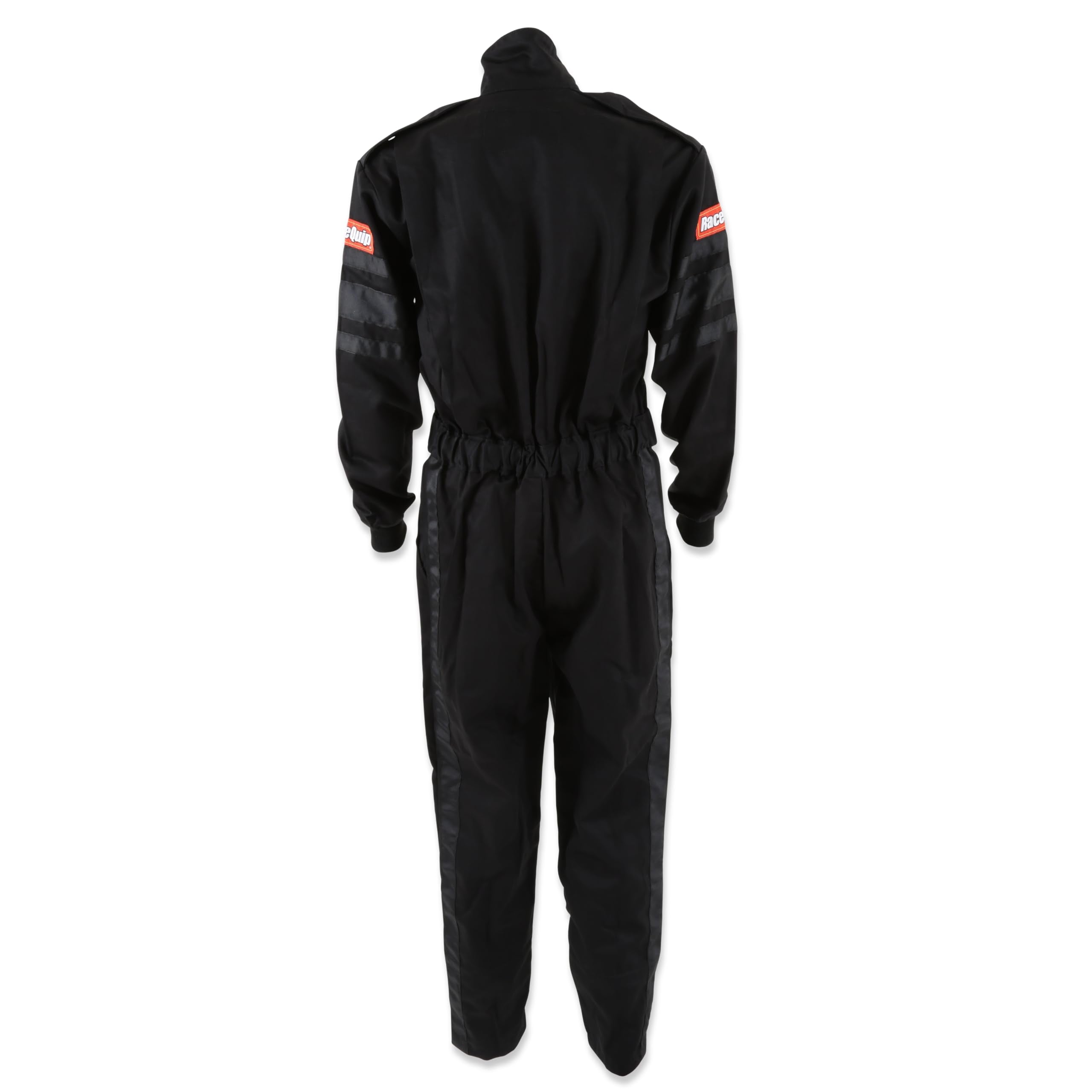 Racequip 110005Rqp 110 Series 1-Pc Driving Suit - Sfi 3.2A/1 - Black - Large