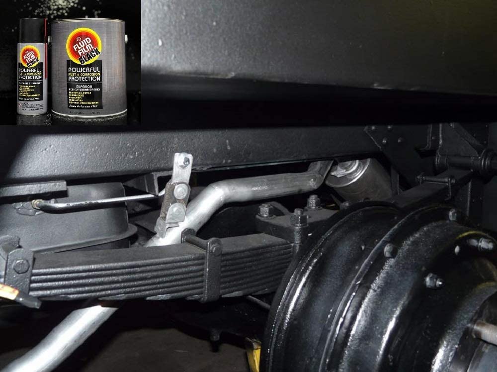 Fluid Film Undercoating - Rust Inhibitor, Anti-Corrosion Penetrant, Lanolin Formula, 1 Gallon, Black, Model CNASB