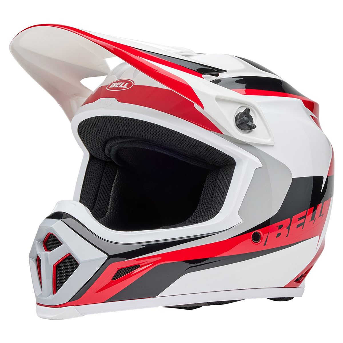 Bell Mx-9 Mips Dirt Helmet (Gloss Rift Red/White - Small)